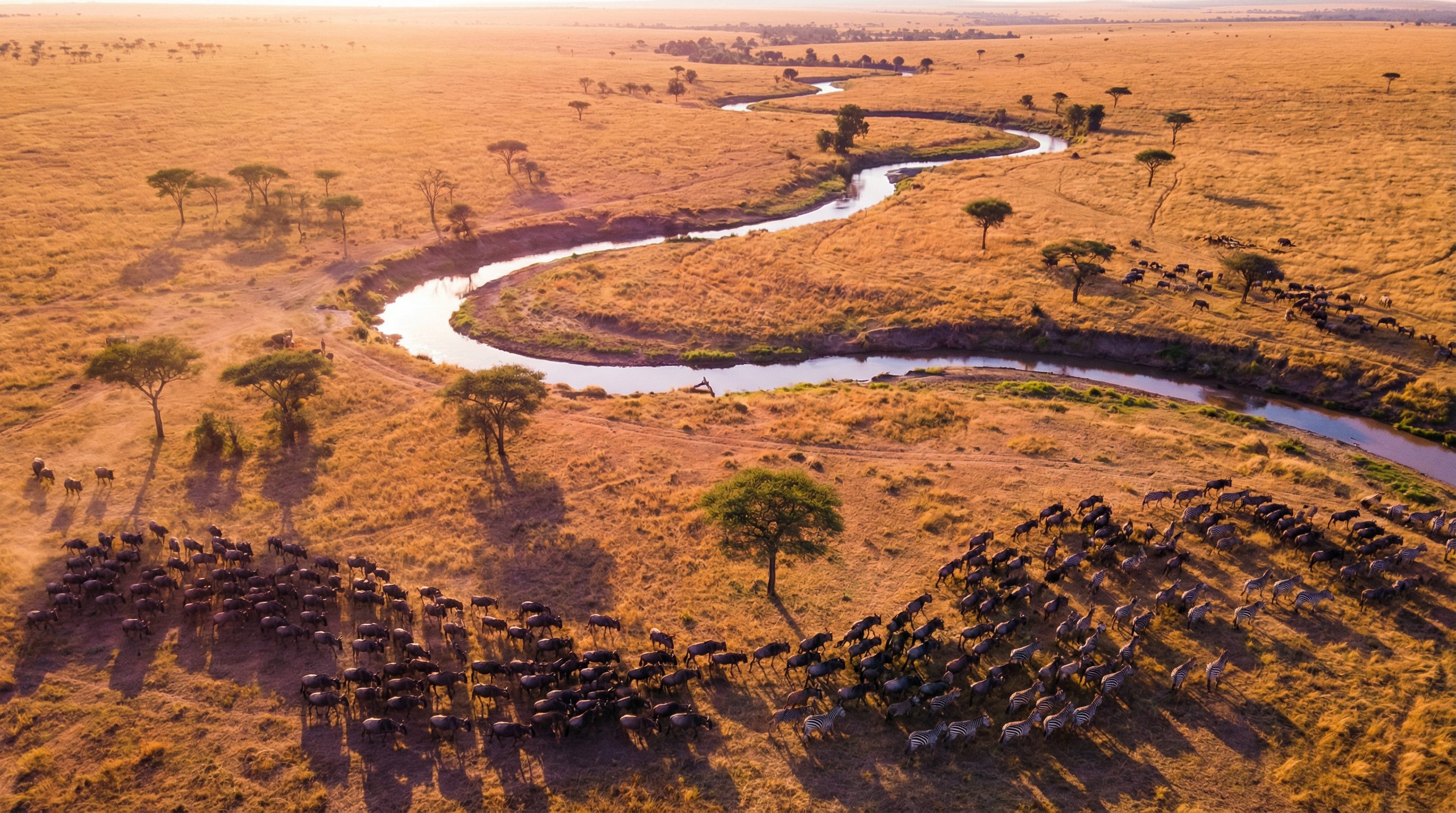 户外露出非洲野生动物